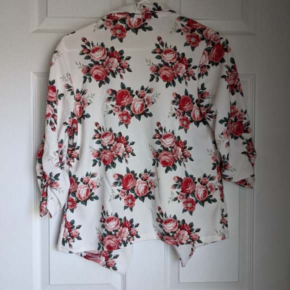 Floral open cardigan jacket - Picture 4 of 5